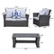 Moootto 4-Pieces PE Rattan Wicker Outdoor Patio Furniture Set TBZOKX-N12GRHY - alternate 5